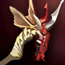 Flaming Dragon Skull